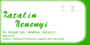 katalin nemenyi business card