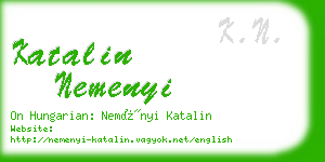 katalin nemenyi business card